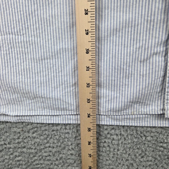 Polo Ralph Lauren Long Sleeve Button Down Shirt Mens 4XB Big Blue Striped - Picture 6 of 8